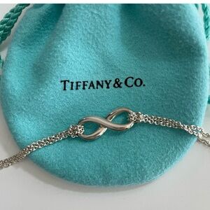 Tiffany infinity bracelet 7”